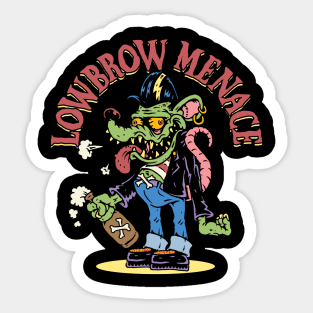 Lowbrow Menace Pyschobilly Rat Sticker